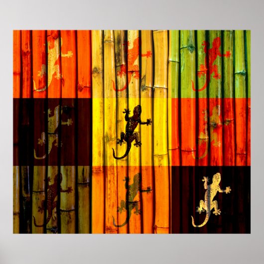 Pop Art Geckos Poster (Voorkant)