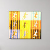 Pop Art Geckos - Wrapped Canvas Afdruk (Voorkant)