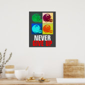 Pop Art geeft nooit Football voor succes op Poster (Keuken)