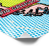 Pop Art geïllustreerde Argentinië  Perfect Poster (Hoek)