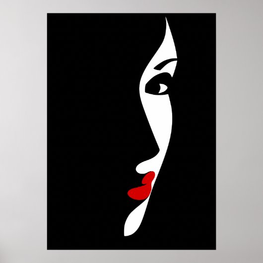 Pop Art Geïnspireerde Mode Vrouw 5 Poster (Voorkant)