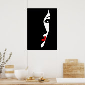 Pop Art Geïnspireerde Mode Vrouw 5 Poster (Keuken)