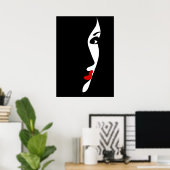 Pop Art Geïnspireerde Mode Vrouw 5 Poster (Thuiskantoor)