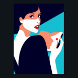 Pop Art Geïnspireerde Mode Vrouw 8 Poster<br><div class="desc">Pop Art Geïnspireerde Mode Vrouw</div>