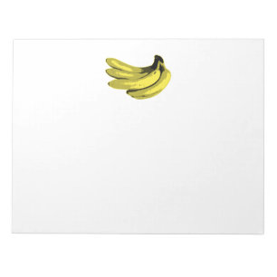 Pop Art Gele Banaan Grafisch Notitieblok