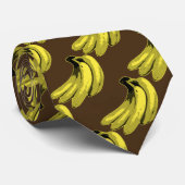 Pop Art Gele Banaan Grafisch Stropdas (Opgerold)