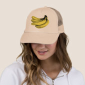 Pop Art Gele Banaan Grafisch Trucker Pet (In situ)