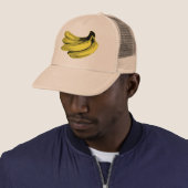 Pop Art Gele Banaan Grafisch Trucker Pet (In situ)