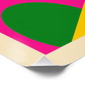 Pop-Art-geometrische woestijn Perfect Poster (Hoek)