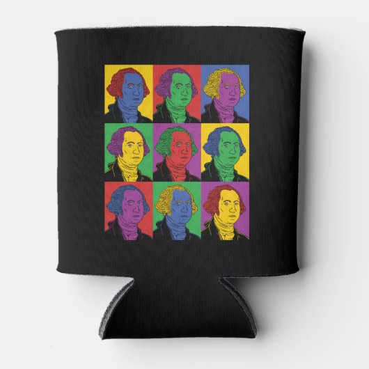 Pop Art George Washington Blikjeskoeler (Voorkant)