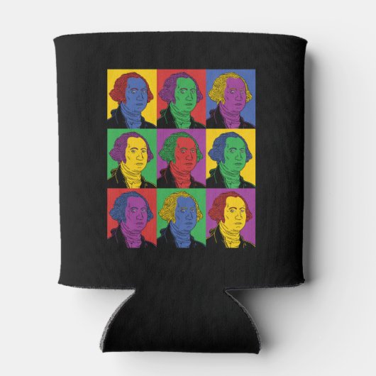 Pop Art George Washington Blikjeskoeler (Achterkant)