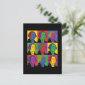 Pop Art George Washington Briefkaart (Staand voorkant)