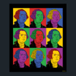 Pop Art George Washington Poster<br><div class="desc">"Pop Art George Washington" kunst grafisch ontworpen door bCreative shows een iconisch portait van George Washington in een stuk van negen panelen pop! Dit is een geweldig cadeau voor familie, vrienden, of een traktatie voor jezelf! Deze grappige afbeelding is een geweldige aanvulling op iemands stijl. bCreative is een toonaangevende maker...</div>