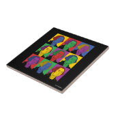 Pop Art George Washington Tegeltje (Zijkant)