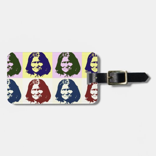 Pop Art Geronimo Bagagelabel (Voorkant horizontaal)