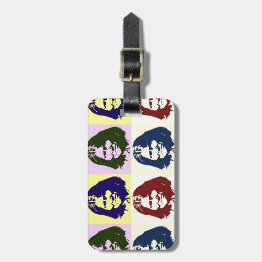 Pop Art Geronimo Bagagelabel (Voorkant verticaal)