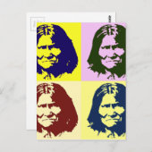 Pop Art Geronimo Briefkaart (Voorkant / Achterkant)