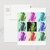 Pop Art Geronimo Briefkaart (Voorkant / Achterkant)