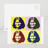 Pop Art Geronimo Briefkaart (Voorkant / Achterkant)