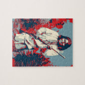 Pop Art Geronimo Indische Legendary Chief Legpuzzel (Horizontaal)