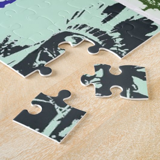 Pop Art Geronimo Indische Legendary Chief Legpuzzel (Zijkant)