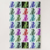 Pop Art Geronimo Indische Legendary Chief Legpuzzel (Verticaal)