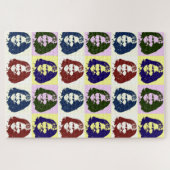 Pop Art Geronimo Indische Legendary Chief Legpuzzel (Horizontaal)