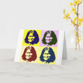 Pop Art Geronimo Kaart (Gele Bloem)