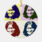 Pop Art Geronimo Keramisch Ornament (Voorkant)