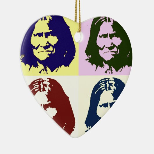 Pop Art Geronimo Keramisch Ornament (Rechts)