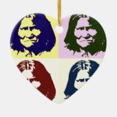 Pop Art Geronimo Keramisch Ornament (Voorkant)