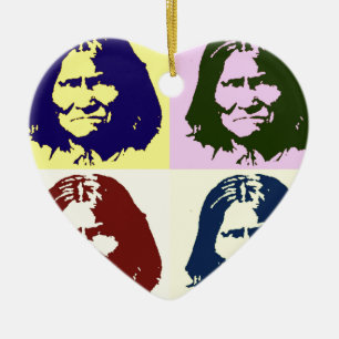 Pop-art Geronimo Keramisch Ornament