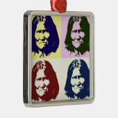 Pop Art Geronimo Metalen Ornament (Rechts)
