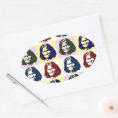 Pop Art Geronimo Ovale Sticker (Envelop)