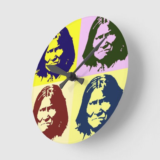 Pop Art Geronimo Ronde Klok (Hoek)