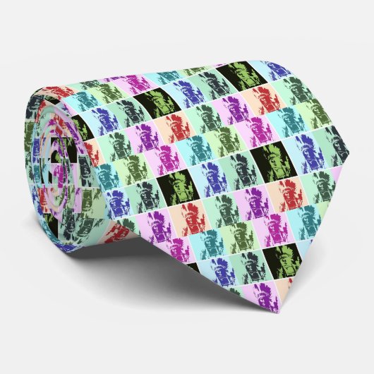 Pop Art Geronimo Stropdas (Opgerold)