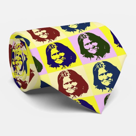 Pop Art Geronimo Stropdas (Opgerold)