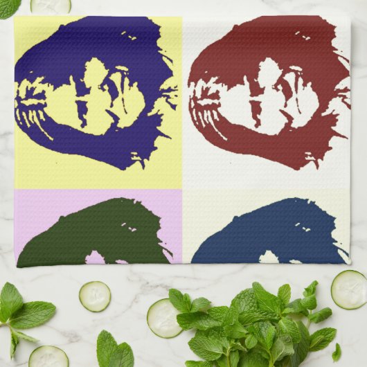 Pop Art Geronimo Theedoek (Gevouwen)