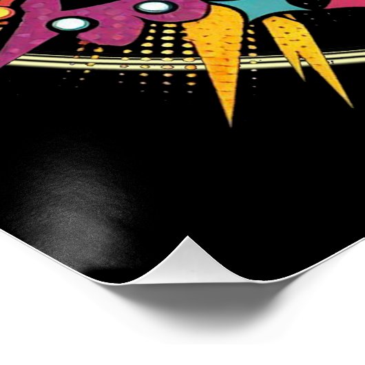 Pop Art Ghost Glossy Poster (Hoek)