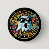Pop Art Ghost Ronde Button 5,7 Cm (Voorkant)
