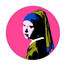 POP Art Girl met een parel
