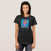 Pop Art Girl Music Player T-shirt (Voorkant volledig)