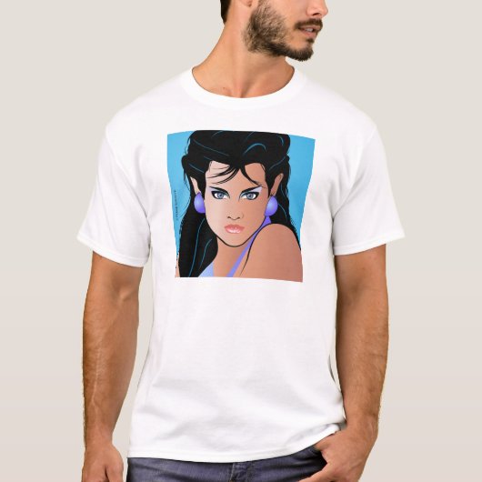 Pop Art Girl -  Paulina T-shirt (Voorkant)