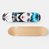 Pop Art Girl Schaats: Ride Your Story Persoonlijk Skateboard (Horizontaal)