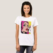 Pop Art Girl T-shirt (Voorkant volledig)