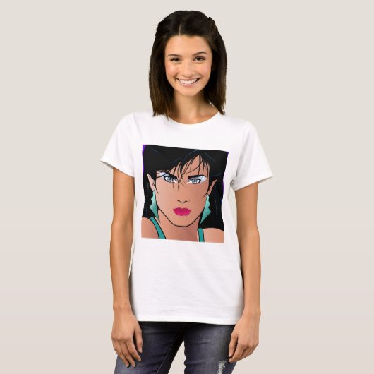 Pop Art Girl - Veronica T-shirt (Voorkant volledig)
