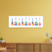 POP ART-GITAARS CANVAS AFDRUK (Insitu (Woonkamer))