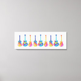 POP ART-GITAARS CANVAS AFDRUK