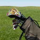 Pop Art Golf Head Hoesje Golfheadcover (Insitu)