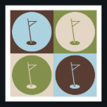 Pop Art Golf Poster<br><div class="desc">Pop Art Golf. Geniet van dit leuke ontwerp met je hobby,  beroep of obsessie voor geweldige t-shirts,  stickers en nog veel meer. Ze maken ook geweldige cadeautjes!</div>